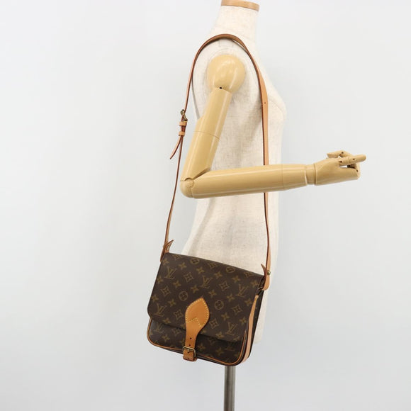 LOUIS VUITTON Monogram Cartouchiere MM Shoulder Bag M51253 LV Auth 183209