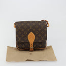 LOUIS VUITTON Monogram Cartouchiere MM Shoulder Bag M51253 LV Auth 183209-12