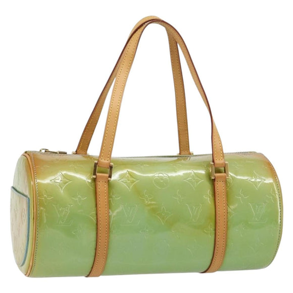 LOUIS VUITTON Monogram Vernis Bedford Hand Bag Baby Blue M91007 LV Auth 183212