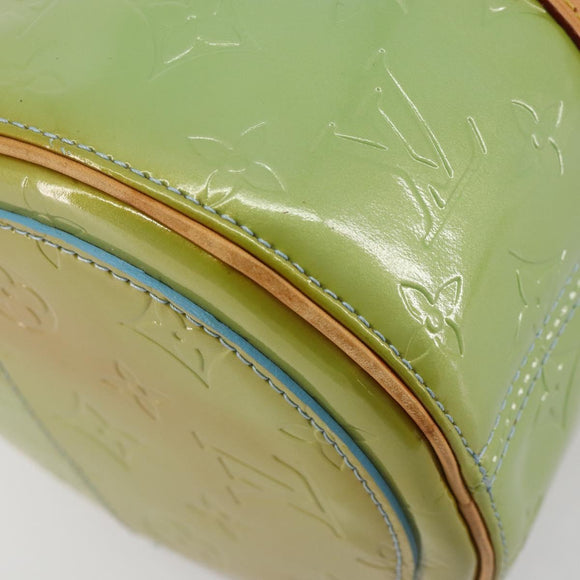 LOUIS VUITTON Monogram Vernis Bedford Hand Bag Baby Blue M91007 LV Auth 183212