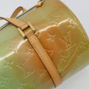 LOUIS VUITTON Monogram Vernis Bedford Hand Bag Baby Blue M91007 LV Auth 183212-9