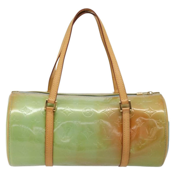 LOUIS VUITTON Monogram Vernis Bedford Hand Bag Baby Blue M91007 LV Auth 183212