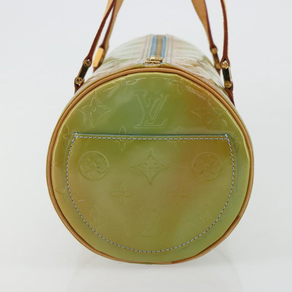LOUIS VUITTON Monogram Vernis Bedford Hand Bag Baby Blue M91007 LV Auth 183212