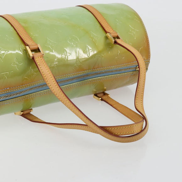 LOUIS VUITTON Monogram Vernis Bedford Hand Bag Baby Blue M91007 LV Auth 183212