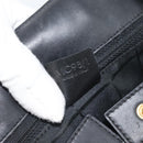 CELINE Handtas Leer Zwart Goud Auth 183214-20