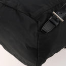 PRADA Backpack Nylon Black Silver Auth 183221-16