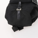PRADA Backpack Nylon Black Silver Auth 183221-6