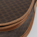 CELINE Macadam Canvas Shoulder Bag PVC Leather Brown Gold Auth 183224A-14