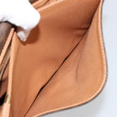 CELINE Macadam Canvas Shoulder Bag PVC Leather Brown Gold Auth 183224A-22