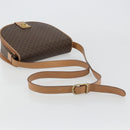 CELINE Macadam Canvas Shoulder Bag PVC Leather Brown Gold Auth 183224A-7