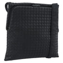 BOTTEGA VENETA INTRECCIATO Shoulder Bag Nylon Black Auth 183225A-1