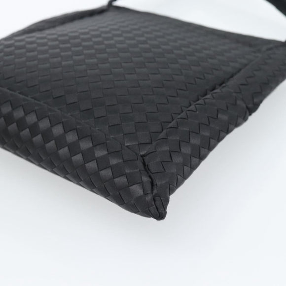 BOTTEGA VENETA INTRECCIATO Shoulder Bag Nylon Black Auth 183225A