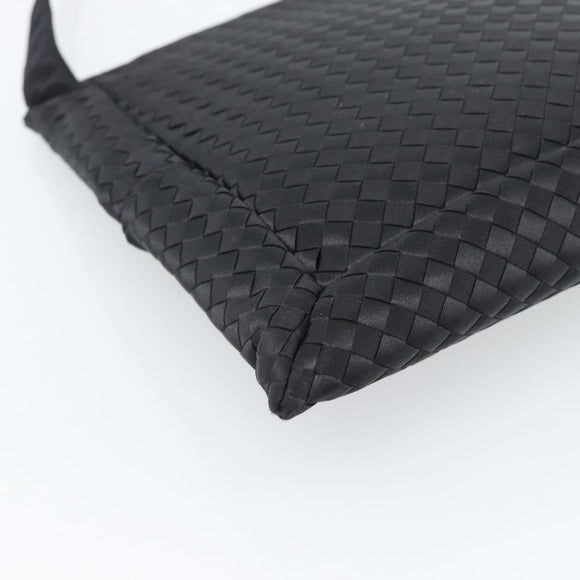 BOTTEGA VENETA INTRECCIATO Shoulder Bag Nylon Black Auth 183225A