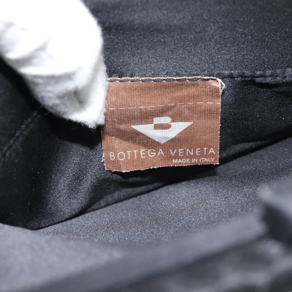 BOTTEGA VENETA INTRECCIATO Shoulder Bag Nylon Black Auth 183225A