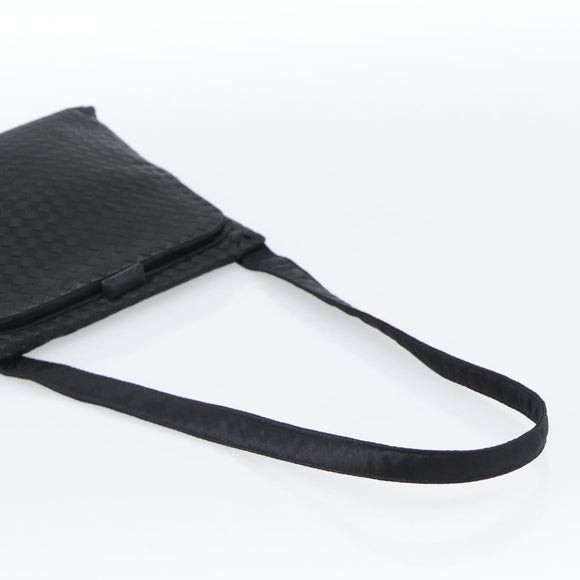 BOTTEGA VENETA INTRECCIATO Shoulder Bag Nylon Black Auth 183225A