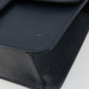 Chloe Chain Shoulder Bag Leather Navy Gold Auth 183231A-9