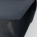 Chloe Chain Shoulder Bag Leather Navy Gold Auth 183231A-15