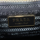 PRADA Shoulder Bag Nylon Black Gold Auth 183232SAV-22