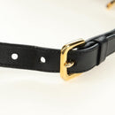PRADA Shoulder Bag Nylon Black Gold Auth 183232SAV-8