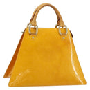 LOUIS VUITTON Monogram Vernis Forsyth Handtasche Jaune M91112 LV Auth 183235-1