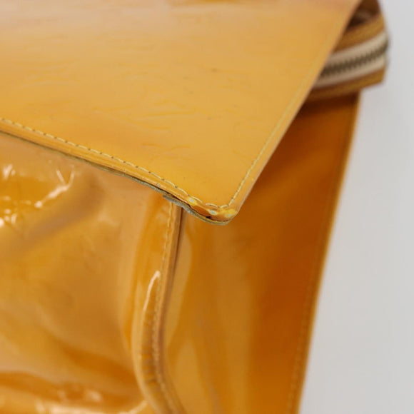 LOUIS VUITTON Monogram Vernis Forsyth Handtasche Jaune M91112 LV Auth 183235
