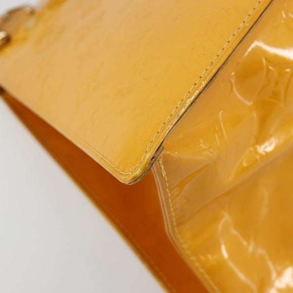 LOUIS VUITTON Monogram Vernis Forsyth Handtasche Jaune M91112 LV Auth 183235