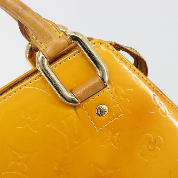 LOUIS VUITTON Monogram Vernis Forsyth Handtasche Jaune M91112 LV Auth 183235
