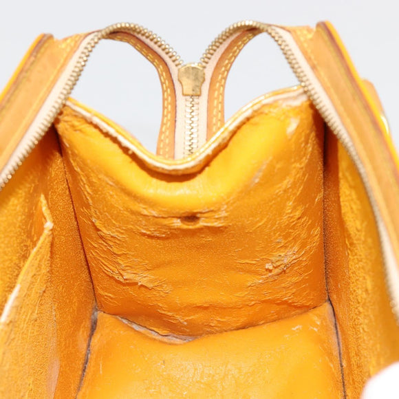 LOUIS VUITTON Monogram Vernis Forsyth Handtasche Jaune M91112 LV Auth 183235