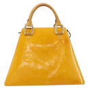LOUIS VUITTON Monogram Vernis Forsyth Handtasche Jaune M91112 LV Auth 183235-2