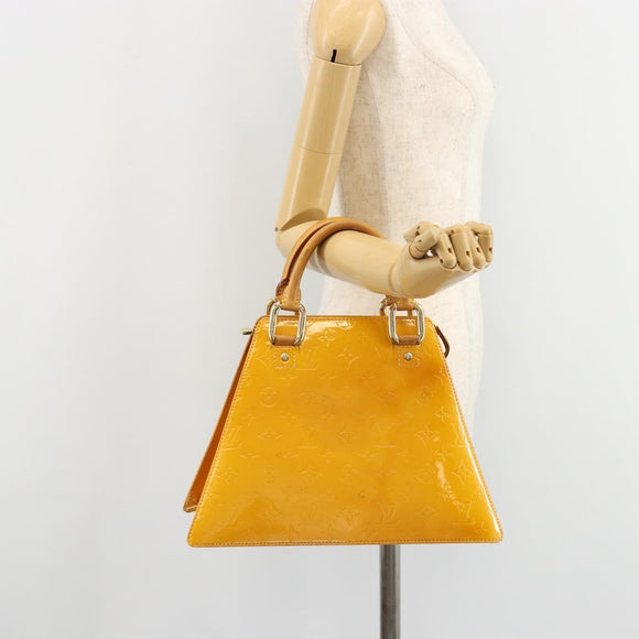 LOUIS VUITTON Monogram Vernis Forsyth Handtasche Jaune M91112 LV Auth 183235