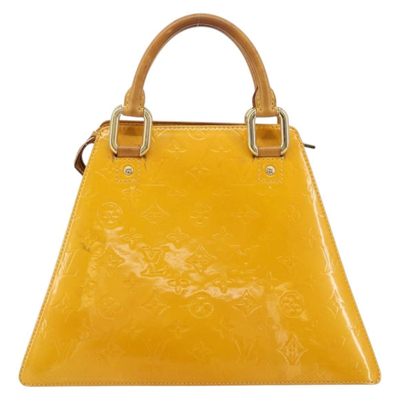 LOUIS VUITTON Monogram Vernis Forsyth Handtasche Jaune M91112 LV Auth 183235