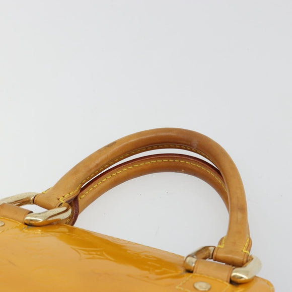 LOUIS VUITTON Monogram Vernis Forsyth Handtasche Jaune M91112 LV Auth 183235