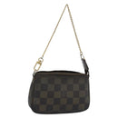 LOUIS VUITTON Damier Ebene Mini Pochette Accessoires Pouch N58009 LV Auth 183239-1