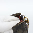 LOUIS VUITTON Damier Ebene Mini Pochette Accessoires Pouch N58009 LV Auth 183239-7