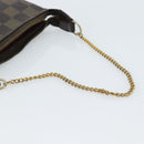 LOUIS VUITTON Damier Ebene Mini Pochette Accessoires Pouch N58009 LV Auth 183239-9