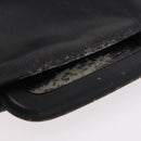 HERMES Kirius Business Bag Leather Black Gold Auth 183240-9