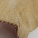 CHANEL Tragetasche Beschichtetes Canvas Beige Gold CC Original 183241-9