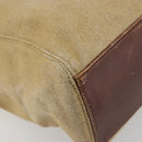 CHANEL Tragetasche Beschichtetes Canvas Beige Gold CC Original 183241-14