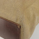 CHANEL Tragetasche Beschichtetes Canvas Beige Gold CC Original 183241-15
