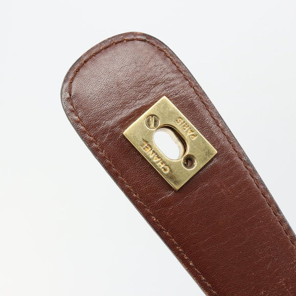 CHANEL Tragetasche Beschichtetes Canvas Beige Gold CC Original 183241