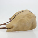 CHANEL Tragetasche Beschichtetes Canvas Beige Gold CC Original 183241-4