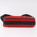 Christian Dior Hardcore Shoulder Bag Canvas Silver Red Auth 183247-5