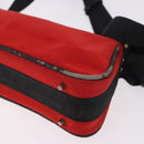 Christian Dior Hardcore Shoulder Bag Canvas Silver Red Auth 183247-10