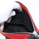 Christian Dior Hardcore Shoulder Bag Canvas Silver Red Auth 183247-22