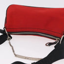 Christian Dior Hardcore Shoulder Bag Canvas Silver Red Auth 183247-6