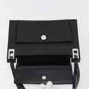 GUCCI Shoulder Bag Embossed leather Black Silver 001 3158 Auth 183254-19