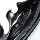 GUCCI Shoulder Bag Embossed leather Black Silver 001 3158 Auth 183254-10