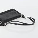 GUCCI Shoulder Bag Embossed leather Black Silver 001 3158 Auth 183254-7