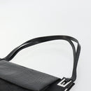 GUCCI Shoulder Bag Embossed leather Black Silver 001 3158 Auth 183254-14