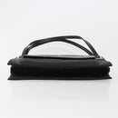 GUCCI Shoulder Bag Embossed leather Black Silver 001 3158 Auth 183254-5
